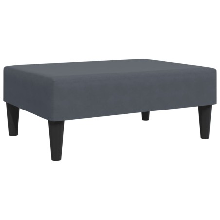vidaXL Reposapiés de terciopelo gris oscuro 77x55x31 cm