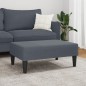 vidaXL Reposapiés de terciopelo gris oscuro 77x55x31 cm vidaXL Reposapiés de terciopelo gris oscuro 77x55x31 cm