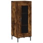 vidaXL Aparador de madera contrachapada roble ahumado 34,5x34x180 cm vidaXL Aparador de madera contrachapada roble ahumado 34,5x34x180 cm