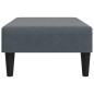 vidaXL Reposapiés de terciopelo gris oscuro 77x55x31 cm vidaXL Reposapiés de terciopelo gris oscuro 77x55x31 cm