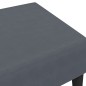 vidaXL Reposapiés de terciopelo gris oscuro 77x55x31 cm vidaXL Reposapiés de terciopelo gris oscuro 77x55x31 cm