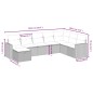 vidaXL Set de sofás de jardín 8 piezas y cojines ratán sintético negro vidaXL Set de sofás de jardín 8 piezas y cojines ratán sintético negro