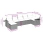 vidaXL Set de comedor de jardín 7 pzas y cojines ratán sintético negro vidaXL Set de comedor de jardín 7 pzas y cojines ratán sintético negro