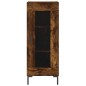 vidaXL Aparador de madera contrachapada roble ahumado 34,5x34x180 cm vidaXL Aparador de madera contrachapada roble ahumado 34,5x34x180 cm