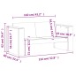 vidaXL Juego de muebles de jardín 2 pzas madera maciza abeto Douglas vidaXL Juego de muebles de jardín 2 pzas madera maciza abeto Douglas