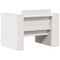 vidaXL Juego de muebles de jardín 2 piezas madera maciza pino blanco vidaXL Juego de muebles de jardín 2 piezas madera maciza pino blanco