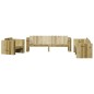 vidaXL Juego de muebles de jardín 2 pzas madera de pino impregnada vidaXL Juego de muebles de jardín 2 pzas madera de pino impregnada
