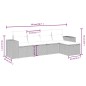 vidaXL Set de muebles de jardín 5 pzas y cojines ratán sintético negro vidaXL Set de muebles de jardín 5 pzas y cojines ratán sintético negro
