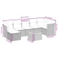 vidaXL Set de sofás de jardín 8 piezas y cojines ratán sintético negro vidaXL Set de sofás de jardín 8 piezas y cojines ratán sintético negro