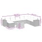 vidaXL Set de sofás de jardín 8 piezas y cojines ratán sintético negro vidaXL Set de sofás de jardín 8 piezas y cojines ratán sintético negro