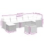 vidaXL Juego de sofás jardín con cojines beige mezcla 8 pzas ratán PE vidaXL Juego de sofás jardín con cojines beige mezcla 8 pzas ratán PE