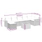 vidaXL Set de sofás de jardín 8 piezas y cojines ratán sintético negro vidaXL Set de sofás de jardín 8 piezas y cojines ratán sintético negro