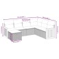 vidaXL Set de comedor de jardín 7 pzas y cojines ratán sintético negro vidaXL Set de comedor de jardín 7 pzas y cojines ratán sintético negro