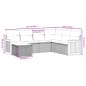 vidaXL Set sofás de jardín 7 piezas y cojines ratán sintético beige vidaXL Set sofás de jardín 7 piezas y cojines ratán sintético beige