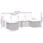 vidaXL Set de sofás de jardín 6 piezas y cojines ratán sintético negro vidaXL Set de sofás de jardín 6 piezas y cojines ratán sintético negro