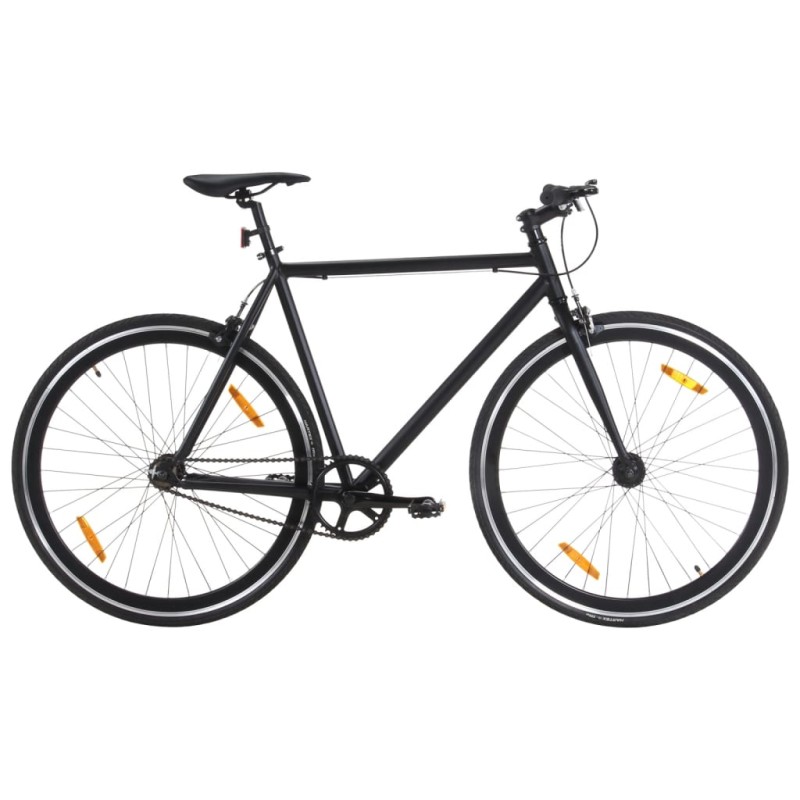 vidaXL Bicicleta de piñón fijo negro 700c 59 cm vidaXL Bicicleta de piñón fijo negro 700c 59 cm
