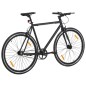vidaXL Bicicleta de piñón fijo negro 700c 59 cm vidaXL Bicicleta de piñón fijo negro 700c 59 cm