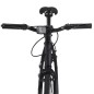 vidaXL Bicicleta de piñón fijo negro 700c 59 cm vidaXL Bicicleta de piñón fijo negro 700c 59 cm