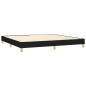 vidaXL Cama box spring con colchón LED tela negro 200x200 cm vidaXL Cama box spring con colchón LED tela negro 200x200 cm