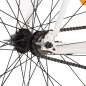 vidaXL Bicicleta de piñón fijo blanco y naranja 700c 59 cm vidaXL Bicicleta de piñón fijo blanco y naranja 700c 59 cm