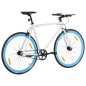 vidaXL Bicicleta de piñón fijo blanco y azul 700c 51 cm vidaXL Bicicleta de piñón fijo blanco y azul 700c 51 cm