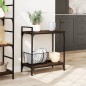 vidaXL Carrito de cocina madera ingeniería marrón roble 60,5x31x72,5cm vidaXL Carrito de cocina madera ingeniería marrón roble 60,5x31x72,5cm