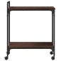 vidaXL Carrito de cocina madera ingeniería marrón roble 60,5x31x72,5cm vidaXL Carrito de cocina madera ingeniería marrón roble 60,5x31x72,5cm