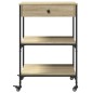 vidaXL Carrito de cocina madera ingeniería roble Sonoma 60x48x89,5 cm vidaXL Carrito de cocina madera ingeniería roble Sonoma 60x48x89,5 cm