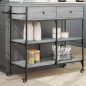 vidaXL Carrito de cocina madera ingeniería gris Sonoma 105x42x95 cm vidaXL Carrito de cocina madera ingeniería gris Sonoma 105x42x95 cm