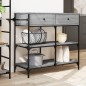 vidaXL Carrito de cocina madera ingeniería gris Sonoma 105x42x95 cm vidaXL Carrito de cocina madera ingeniería gris Sonoma 105x42x95 cm