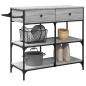 vidaXL Carrito de cocina madera ingeniería gris Sonoma 105x42x95 cm vidaXL Carrito de cocina madera ingeniería gris Sonoma 105x42x95 cm