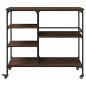 vidaXL Carrito de cocina madera ingeniería marrón roble 100x45x89,5 cm vidaXL Carrito de cocina madera ingeniería marrón roble 100x45x89,5 cm