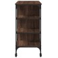 vidaXL Carrito de cocina madera ingeniería marrón roble 100x45x89,5 cm vidaXL Carrito de cocina madera ingeniería marrón roble 100x45x89,5 cm