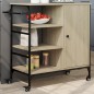 vidaXL Carrito de cocina madera ingeniería Sonoma 87,5x38,5x84,5 cm vidaXL Carrito de cocina madera ingeniería Sonoma 87,5x38,5x84,5 cm