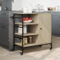 vidaXL Carrito de cocina madera ingeniería Sonoma 87,5x38,5x84,5 cm vidaXL Carrito de cocina madera ingeniería Sonoma 87,5x38,5x84,5 cm
