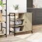 vidaXL Carrito de cocina madera ingeniería Sonoma 87,5x38,5x84,5 cm vidaXL Carrito de cocina madera ingeniería Sonoma 87,5x38,5x84,5 cm