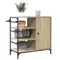 vidaXL Carrito de cocina madera ingeniería Sonoma 87,5x38,5x84,5 cm vidaXL Carrito de cocina madera ingeniería Sonoma 87,5x38,5x84,5 cm