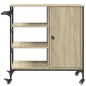 vidaXL Carrito de cocina madera ingeniería Sonoma 87,5x38,5x84,5 cm vidaXL Carrito de cocina madera ingeniería Sonoma 87,5x38,5x84,5 cm