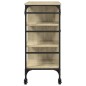 vidaXL Carrito de cocina madera ingeniería Sonoma 87,5x38,5x84,5 cm vidaXL Carrito de cocina madera ingeniería Sonoma 87,5x38,5x84,5 cm