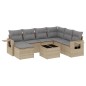 vidaXL Juego de sofás de jardín con cojines beige 8 pzas ratán PE vidaXL Juego de sofás de jardín con cojines beige 8 pzas ratán PE