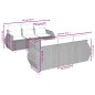 vidaXL Set sofás de jardín 7 piezas y cojines ratán sintético beige vidaXL Set sofás de jardín 7 piezas y cojines ratán sintético beige