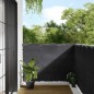 vidaXL Pantalla de balcón 100% poliéster Oxford antracita 120x800 cm