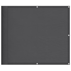 vidaXL Pantalla de balcón 100% poliéster Oxford antracita 90x800 cm