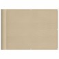 vidaXL Pantalla de balcón 100% poliéster Oxford beige 75x700 cm vidaXL Pantalla de balcón 100% poliéster Oxford beige 75x700 cm