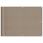 vidaXL Pantalla de balcón 100% poliéster Oxford taupé 75x800 cm vidaXL Pantalla de balcón 100% poliéster Oxford taupé 75x800 cm