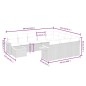 vidaXL Set de sofás de jardín 11 pzas y cojines ratán sintético gris vidaXL Set de sofás de jardín 11 pzas y cojines ratán sintético gris