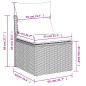vidaXL Set de sofás de jardín 8 pzas y cojines ratán sintético gris vidaXL Set de sofás de jardín 8 pzas y cojines ratán sintético gris
