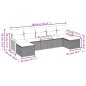 vidaXL Set de comedor de jardín 7 pzas y cojines ratán sintético negro vidaXL Set de comedor de jardín 7 pzas y cojines ratán sintético negro