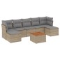 vidaXL Juego de sofás jardín con cojines beige mezcla 8 pzas ratán PE vidaXL Juego de sofás jardín con cojines beige mezcla 8 pzas ratán PE