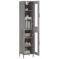 vidaXL Aparador alto madera contrachapada gris Sonoma 34,5x34x180 cm vidaXL Aparador alto madera contrachapada gris Sonoma 34,5x34x180 cm
